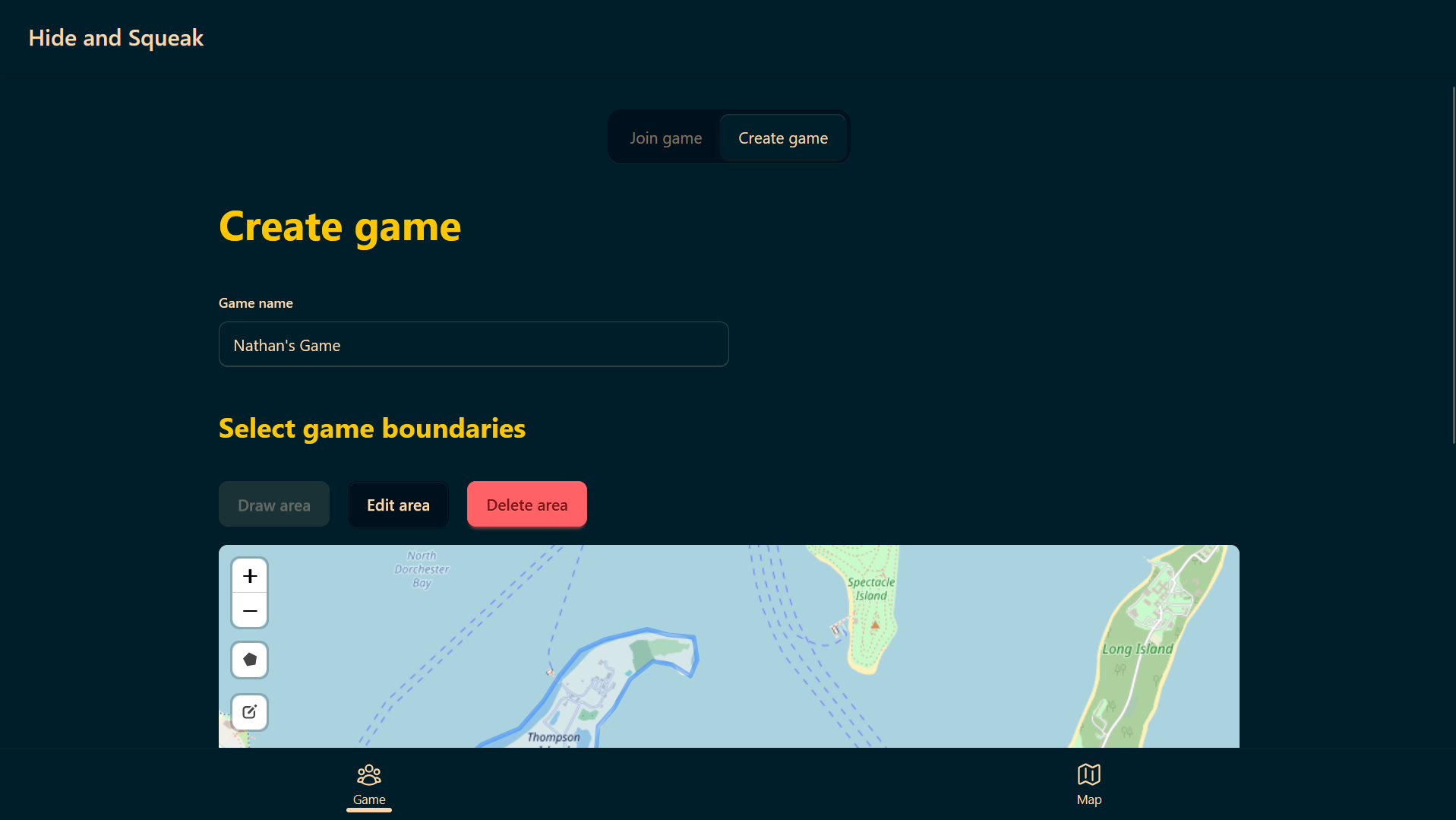 Hide and Squeak Screenshot